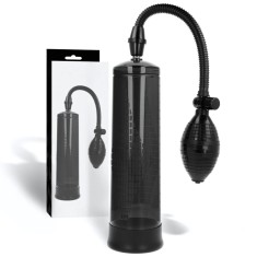 Pompa Sexuala, pentru Marirea Penisului, Stimularea Erectiei, Ejaculare Intarziata, Silicon Medical, Rezistent la Apa, Fara BPA, 20 x 6.5 cm, Negru/Tr