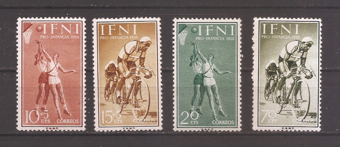 IFNI 1958 - Pentru protecția a copilului, Sport, MNH