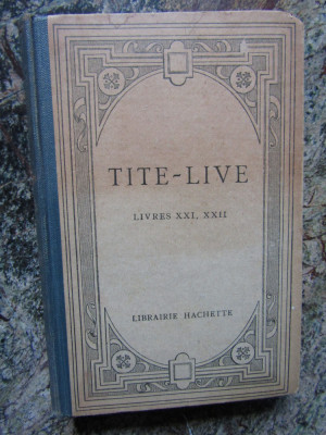 Tite Live Livres XXI,XXII foto