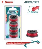 TOTAL - FIR TAIETOR ROTUND 1.6MM PENTRU TRIMMER CU ACUMULATOR