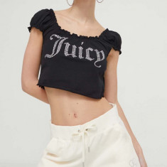 Juicy Couture top femei, culoarea negru