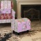 Taburet patchwork cu model floral