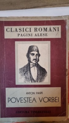 POVESTEA VORBEI - ANTON PANN foto