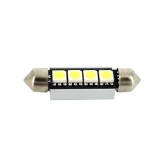 Led bec T10x39 4x5050 alb rece CanBus blister