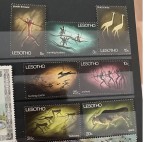 PC257 - Lesotho 1968 Picturi rupestre , serie MNH, 7v