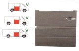 Panou usa spate Volkswagen Lt 2 05.1996-12.2005 , Mercedes Sprinter 208-416, 01.1995-2006, Dreapta, metal; usa culisanta; pana la geam
