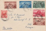 1951 Romania - Plic circulat cu seria completa GMA si FGMA