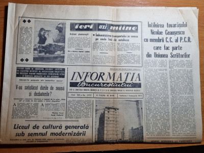 Informatia bucurestiului 5 februarie 1972-olimpiada sapporo,liviu ciulei foto