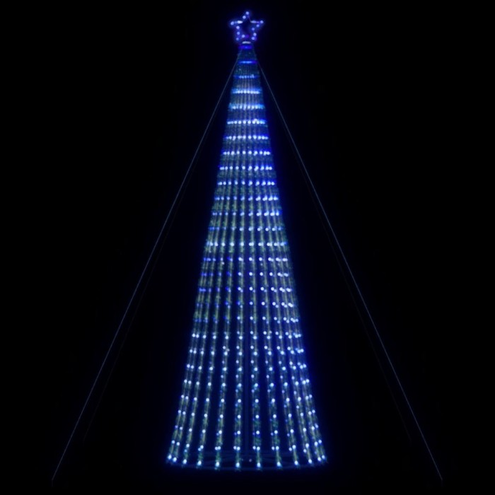 vidaXL Pom de Crăciun LED 1028 LED-uri Albastru 403 cm