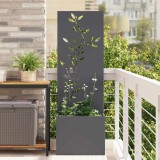 VidaXL Ghiveci de Grădină cu Panou Decorativ Antracit 50 x 140 cm