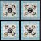 RO 1970 ,LP 729a,&quot;C.M. Fotbal &quot; lot de 8 colite , studiu ERORI - 8 tipuri ,MNH