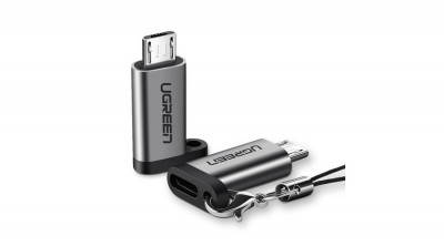 Ugreen Convertor USB tip C la adaptor micro USB - gri (50590) foto