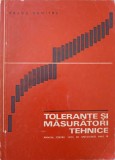 TOLERANTE SI MASURATORI TEHNICE. MANUAL PENTRU LICEE DE SPECIALITATE, ANUL III-DRAGU DUMITRU-250429