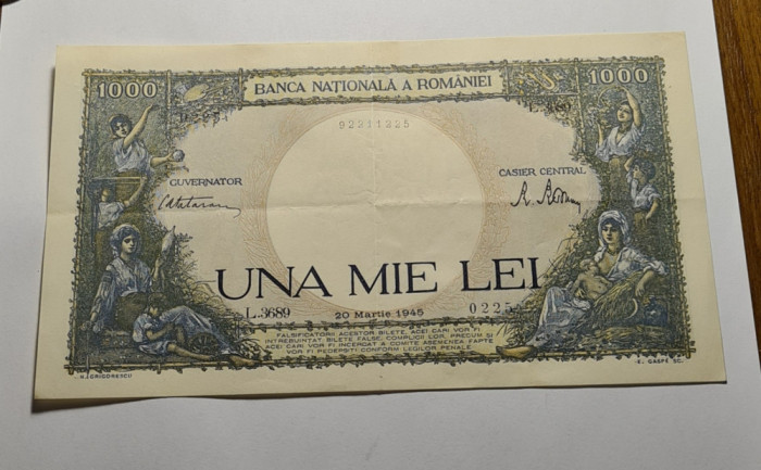 1000 lei 1945 Frumoasa