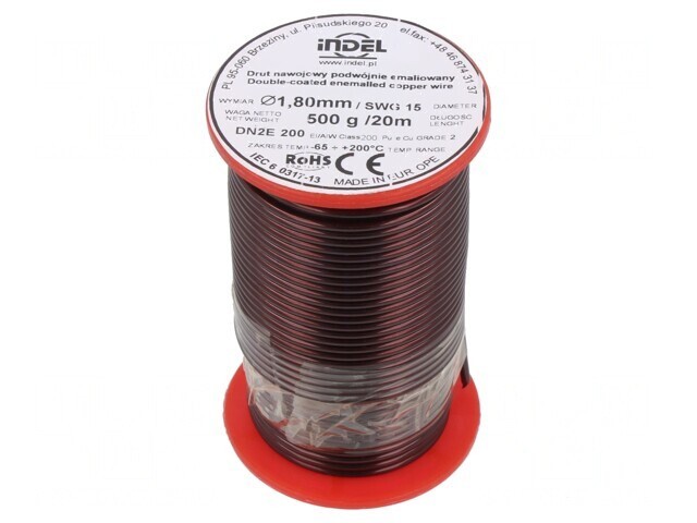 S&acirc;rmă dublu emailată 1,8mm 0,5kg Cu