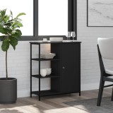 VidaXL Servantă, negru, 70x30x80 cm, lemn prelucrat