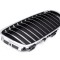 Grila radiator Bmw Seria 3 (E90/E91), 08.2008-06.2012, montare fata, stanga, cromat/negru, RapidAuto