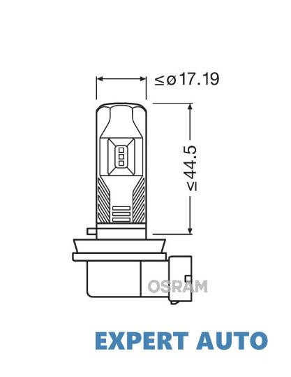 Set 2 becuri led 12v (h8/h11/h16) de ceata osram UNIVERSAL Universal #6