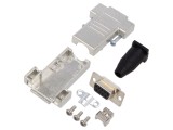Conector D-Sub 9 PIN Mamă pentru Cablu - Negru
