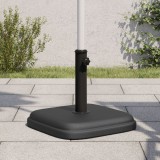 vidaXL Suport Umbrelă St&acirc;lp 32/35/38mm, 11kg, Pătrat, Bază Stabilă Umbrelă Soare, Negru