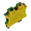 Clema sir fixare pe sina, galben/verde, 10 mm&sup2;