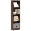 VidaXL Bibliotecă, stejar maro, 40x24x143 cm, lemn prelucrat 857789