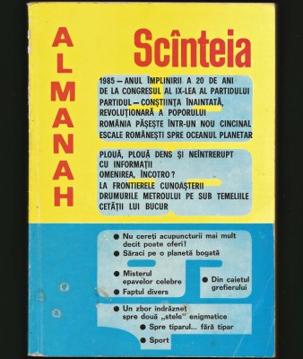 ALMANAH SC&amp;Icirc;NTEIA / SC&amp;Acirc;NTEIA - ANUL 1986 foto