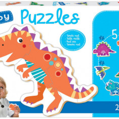 Puzzle 5 in 1 3 4 5 4 piese Baby Dinosaurs