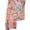 Esarfa cu fluturi din material tip casmir, Dacali, roz bujor, 185 x 75 cm