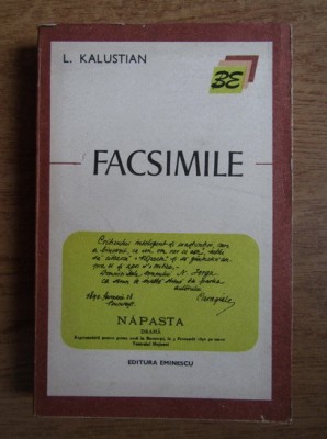 L. Kalustian - Facsimile foto