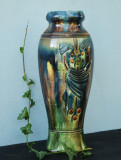 Vaza ceramica smaltuita Art Nouveau Belgia Thulin