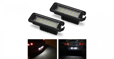 Set Lampi Numar LED Canbus fara eroare VW Golf 4 / 5 / 6 / 7, EOS, Passat B6 / B7, Passat CC, Polo, Lupo, SKODA Superb, Seat foto