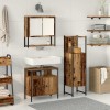 VidaXL Set de mobilier pentru baie 3 Piese Lemn Vechi