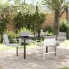 VidaXL Set de masă pentru grădină Manual 5 pcs Alb 140 x 70 x 73 cm 3379336