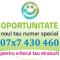Numar ZERO 07x7.430.460 Special VIP usor aur gold PLATINA numere usoare cartele