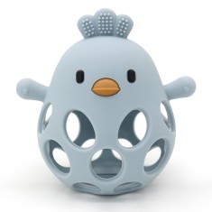 Jucarie dentitie NippleBaby, din silicon alimentar non-toxic pentru bebelusi si nou nascuti, culoare albastru foto