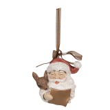 Ornament brad Mos Craciun 9x5x9 cm