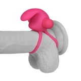 Inel de Penis Power Clit Cockring 10 Moduri Vibratii Silicon Roz, Lovetoy