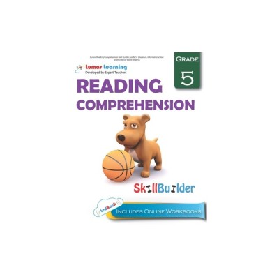 Lumos Reading Comprehension Skill Builder, Grade 5 - Literature, Informational Text and Evidence-based Reading: Plus Online Activities, Videos and App foto