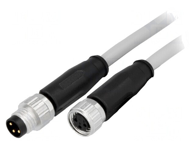 Cablu senzori/automatizări M8-M8 Tată-Mamă 3 Pin