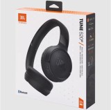 Casti wireless on-ear JBL Tune 520BT Negru/Albastru ideal cadou Sigilat / Factura / Garantie, Bluetooth, Casti On Ear