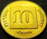 Moneda exotica 10 AGOROT - ISRAEL, anul 1997 *cod 1124 = UNC