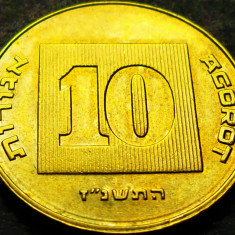 Moneda exotica 10 AGOROT - ISRAEL, anul 1997 *cod 1124 = UNC