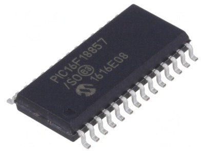 Microcontroler PIC16 56kB 32MHz 2,3-5,5V SMD SO28 foto
