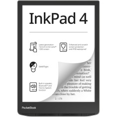 eBook Reader PocketBook InkPad 4 PB743G, ecran tactil 7.8 E Ink Carta&trade; 1200, 300dpi, 32GB, SMARTlight, G-sensor, Bluetooth&amp;amp;WiFi, Argintiu