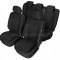 Set huse scaun model Poseidon Negru pentru Mitsubishi Outlander 3 dupa 2016, set huse auto Fata + Spate