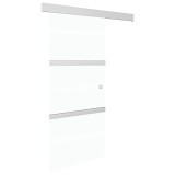 Cumpara ieftin Usa glisanta, argintiu, 90 x 212 cm, sticla ESG si aluminiu