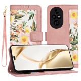 Hus&Auml; flipcraft pentru honor 200 pro - protec&Egrave;ie 360, design floral, sweetheart pink