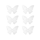 Autocolante de perete, acrilice, Fluturi, set 6 bucati, ATU-082418, Oem