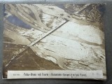 Fotografie militara aeriana WW1 - Podul Putna langa Faurei Vrancea, Romania, aviator german, 1916-1917